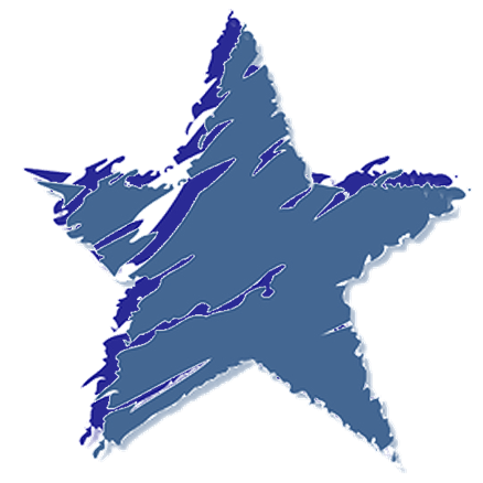 Blue and gray star